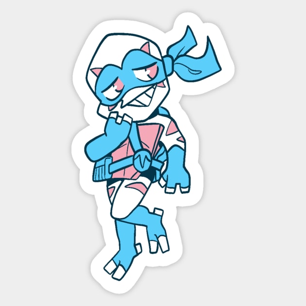 Leo Transgender Flag ROTTMNT Sticker by lillastarr